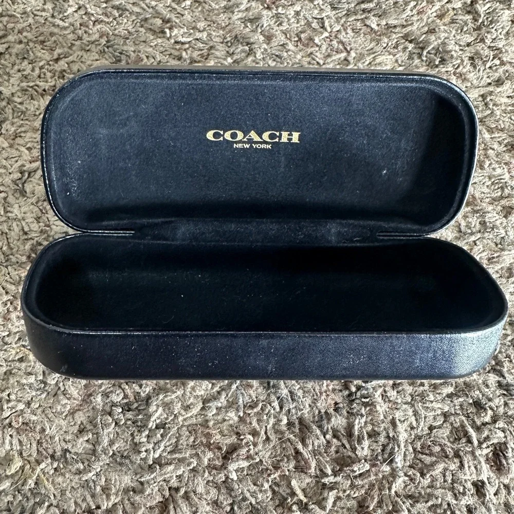 Coach New York Black Hard Shell Eyeglasses Sunglasses Clamshell Case Replacement